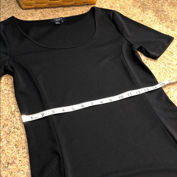 Chaps Short Sleeve Navy Blue Long Dress Size Small - Picture 5 of 10